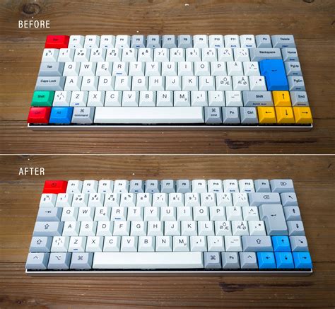 Vortex race 3 keycaps  Was changing out the keys to the RGBY ones and was having some trouble taking off the shift key